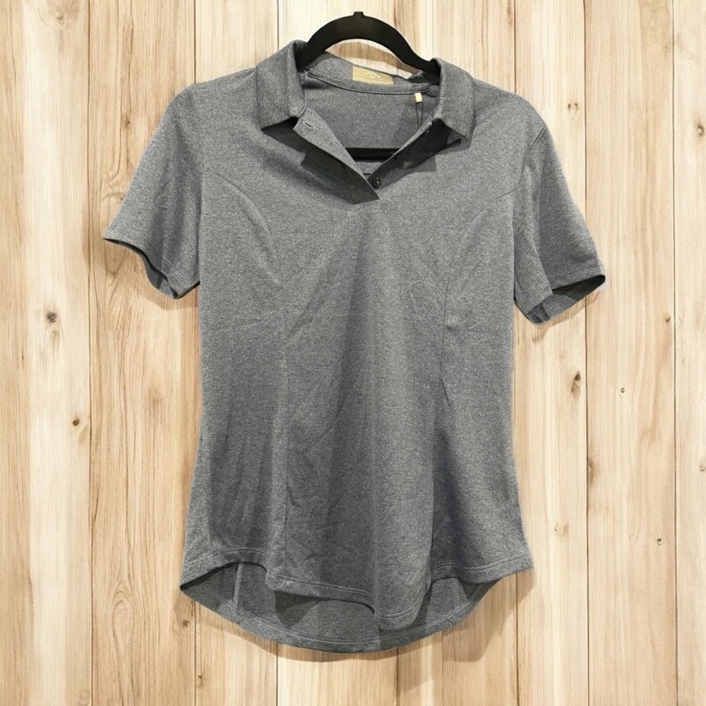 Callaway Women's Heather Gray Short Sleeve Polo